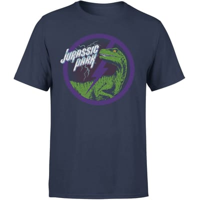 Jurassic Park Raptor Bolt Men's T-Shirt - Blauw - S