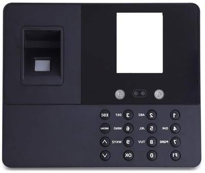 Tijdklok Systeem - Vingerafdruk Registratie - Werknemer Uren Bijhouden - Snelle Vingerafdruk Scan - 3000 Vingerafdrukken - Zwart