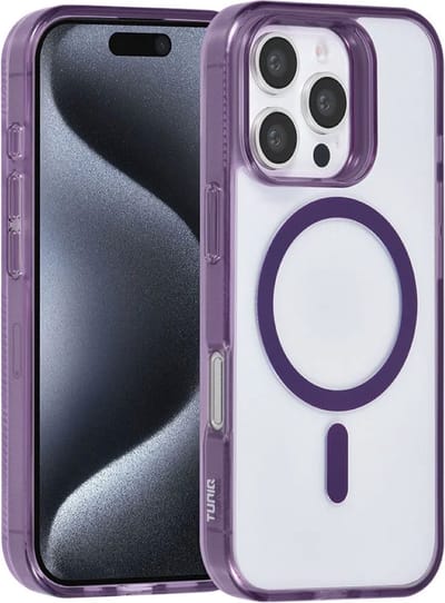 Multimedia & Accessoires Magsafe TPU Back Cover Case Hoesje geschikt voor Apple iPhone 16 Pro – Paars – Zachte Plastic - Siliconen – Harde Plastic – Soft Case – Flexibel