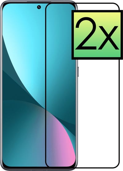 Screenprotector - 2 Stuks - Geschikt voor Xiaomi 12X - Full Cover - Beschermglas - Gehard Glas - Tempered Glass - Screen Protector