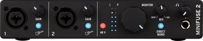 Arturia MiniFuse 2 Black 2-in/2-uit USB-C Audio Interface