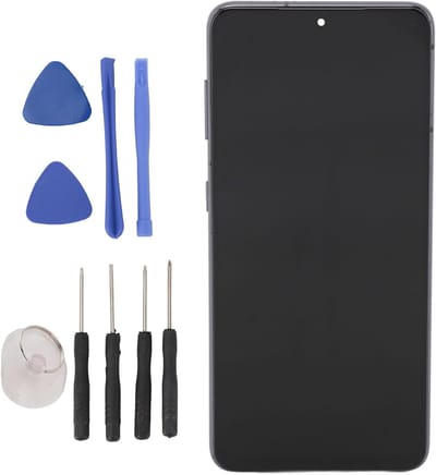 Volledige Reparatieset voor S21 Touchscreen, Inclusief Montageresultaat en Gereedschap voor Schermvervanging en Displayherstel