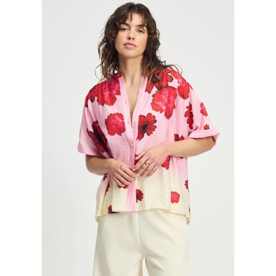 POM Amsterdam Blouse - Flower Bouquet Maat: 34 | Blouses Outlet | Dames | Roze