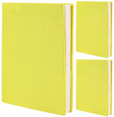 Store_7 - Rekbare boekomslag - Boekhoes wasbaar - Grote nylon boekbeschermer - Geel - Geschikt voor boeken - Herbruikbare notebookwraps