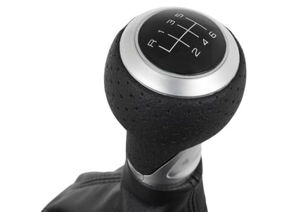 M MODECAR - Versnellingspookknop - Audi A3 8L - Zwart met Zilver - 6-versnellingen