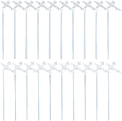 Dailygoods- Schuimspuitmond 20 stuks - Vervangende Spuitmondjes - Uitbreidende Spuitmonden - Plastic - 16 cm - Duurzaam Materiaal - Spuitmond
