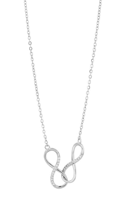 AKZENT Akzent damesketting met hanger "Quinn" aus 925 Sterlingzilver, gerhodineerd, duurzaam