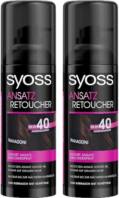 Syoss Uitgroeispray Donker Mahonie - 2 x 120 ml