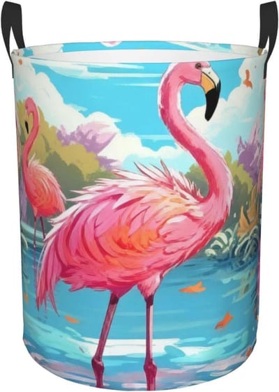 Wasmand Opvouwbaar - Kledingmand Handvatten - Kleding Opbergen - Waterdicht Oxford Doek - 80 Liter Capaciteit - Zwart