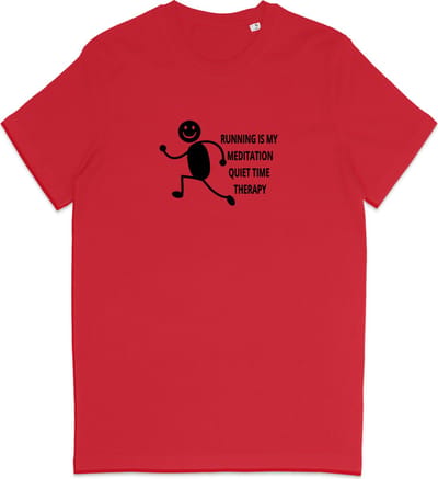 T Shirt Dames Heren - Hardlopers - Quote Grappig - Joggers - Rood - Maat XS