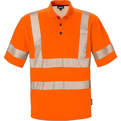 Fristads Hi Vis Poloshirt Klasse 3 7406 Phv - Hi-Vis oranje - XS