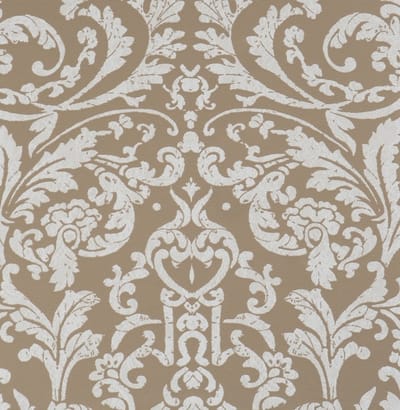 KLASSIEK BEHANG ORNAMENTALS BRUIN WIT
