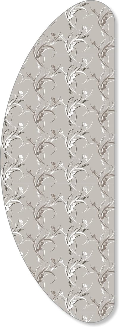 Strijkplankhoes Banaan Model + Molton, 160 x 57 cm. Beige Gebloemd