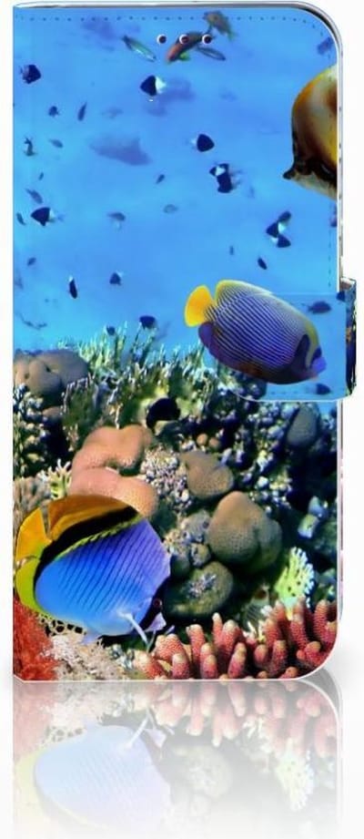 Boekhoesje voor Samsung Galaxy A50 Telefoonhoesje met Pasjes Vissen