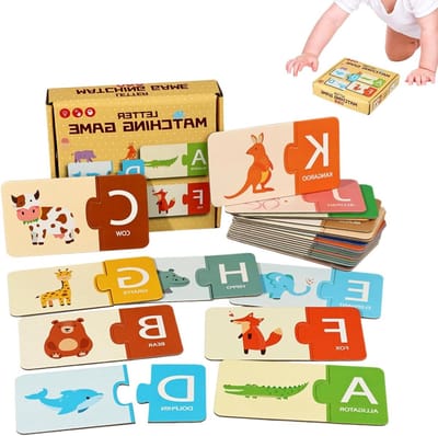 Educatief Letterspel - Telvaardigheden Spel - Vroeg Leren - Logisch Denken - 17.5 cm - Rood