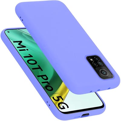 Cadorabo Hoesje geschikt voor Xiaomi Mi 10T / Mi 10T PRO in LIQUID LICHT PAARS - Beschermhoes gemaakt van flexibel TPU silicone Case Cover
