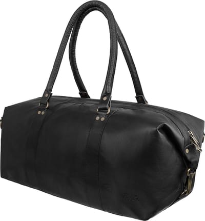 Johnny Fly Leren Reistas Weekend - zwart - ecologisch - Limited Anniversary Edition