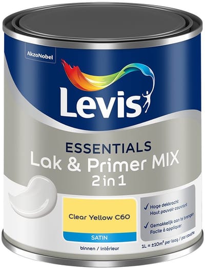Levis - Essentials Lak & Primer Mix - Clear Yellow C60 - Mengverf - 1 L