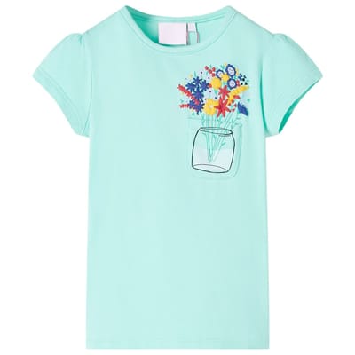 vidaXL - Kindershirt - 128 - lichtmint