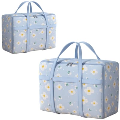 Opbergzak-Oxford Cloth -Mijtverwijdering-Seizoensopslag- Verhuistas - Huishouden - Quilt Opbergtas - Grote Capaciteit - Kleding - Quilt - Bagage Opbergtas (Blauw - 51*20*32-Twee pakketten)