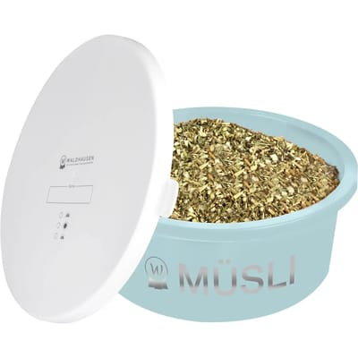Muesli voerbak voor paarden met deksel Waldhausen