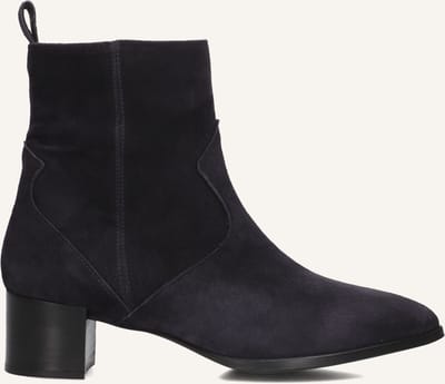 Notre-V 63231 Enkellaarsjes - Enkelboots met rits - Dames - Blauw - Maat 36