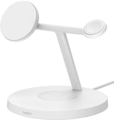 Belkin BOOSTCHARGE PRO 3-in-1 Qi2 15w Wireless Charger W AW White