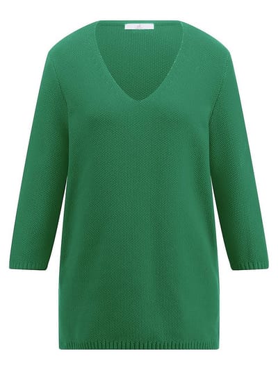 Trui V-hals Van Emilia Lay groen