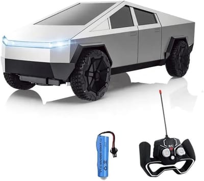ECTEATOY® RC-speelgoedauto voor kinderen - Cybertruck met afstandsbediening - 1/24 modelvrachtwagen - enkele accu, 2.4G - eenvoudige bediening