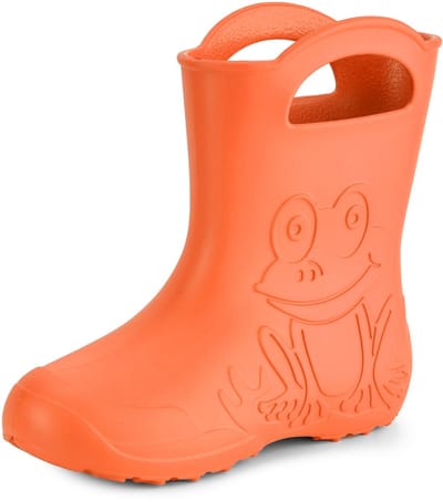 Ladeheid LA-CA-FrogWomen Dames Regenlaarzen - Rubber Laarzen - EVA - Kikker - Oranje (151c) - 36/37