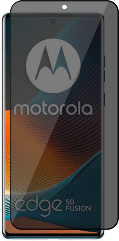 Privacy Screenprotector geschikt voor Motorola Edge 50 Fusion - Volledig Dekkend Glas Screen Protector