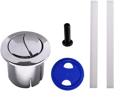Vervangende onderdelen voor vulventiel met toiletknop voor ROCA wastafel D2D AH0002100R - 7.5 cm, zilver, 50 g
