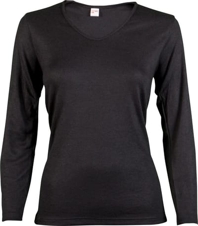 Beeren Dames Thermo Shirt Lange Mouw Zwart XXL