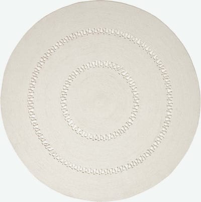 Homescapes Gevlochten Rond Gehaakt Vloerkleed Naturel, 120 cm