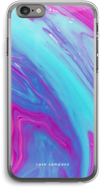 Case Company® - Hoesje geschikt voor iPhone 6 PLUS / 6S PLUS hoesje - Zweverige regenboog - Soft Cover Telefoonhoesje - Bescherming aan alle Kanten en Schermrand