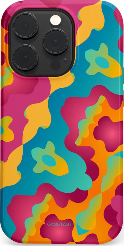 Casetastic Hoesje Geschikt voor Apple iPhone 14 Pro Magsafe - Stijlvolle Beschermende Duo-layer Case - Vlektastisch