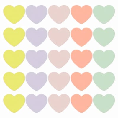 10x Sticker Hart Mix Fresh summer