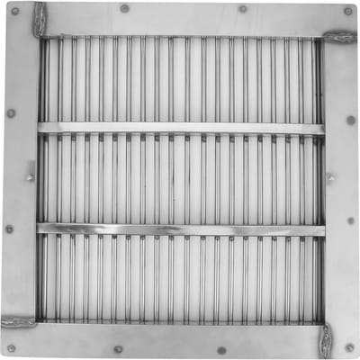 Acier Inoxydable Piscine Carré Bonde Principale Couvercle Plaque Grille Siphon de Sol white