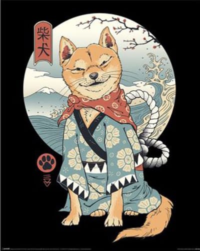 Poster Vincent Trinidad - Shiba Inu 40x50cm