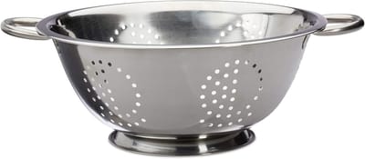 Famanu – vergiet met handgrepen, Ø 28 cm, voor pasta, fruit en salade, hygiënisch en onderhoudsvriendelijk