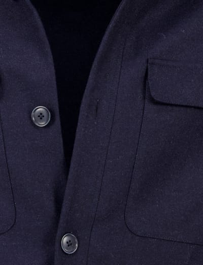 Gentiluomo Remo overshirt donkerblauw fashion fit