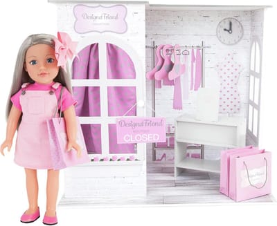 Chad Valley Designafriend Houten Boutique Playset - Poppenwinkel - 3+ jaar