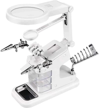DailySupplies® Vergrootglas Met Verlichting - Loeplamp met Led Verlichting - Wit