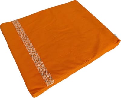 Samarali Zabuton Meditatiemat 90 x 70 x 5 cm – 100% GOTS-gecertificeerd Biologisch Katoen • Vulling van Gerecyclede Wol • Comfortabele Onderlegger voor Yoga & Meditatie