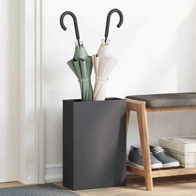 vidaXL - Regen - Paraplu - Stand - Zwart - 28 - x - 12 - x - 41 - cm - Staal