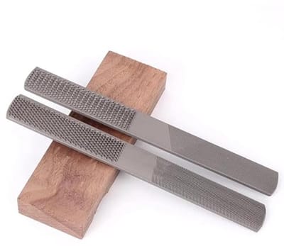 4-in-1 Halfronde Platte Rasp - Koolstofstalen Handrasp voor Hout, Metaal en Leer