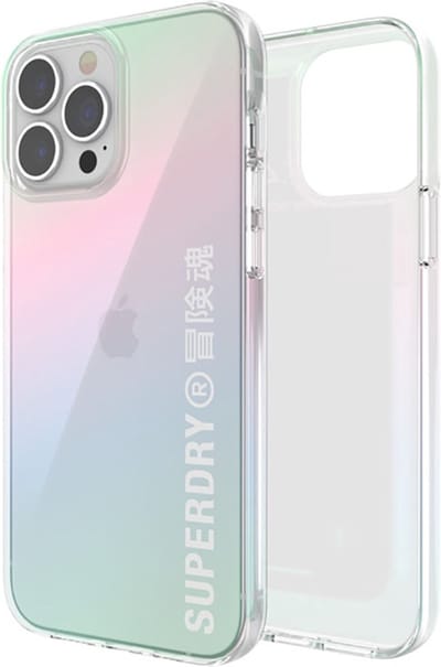 Superdry, Hoesje geschikt voor Apple iPhone 13 Pro Max - Snap Case Clear Series TPU, Meerkleurig