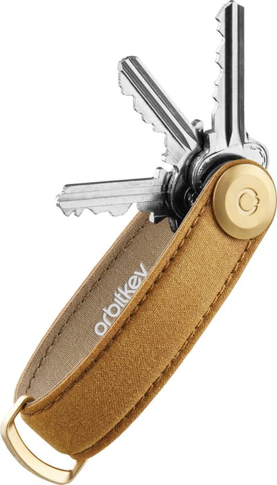 Orbitkey 2.0 Waxed Canvas Keyholder golden sand