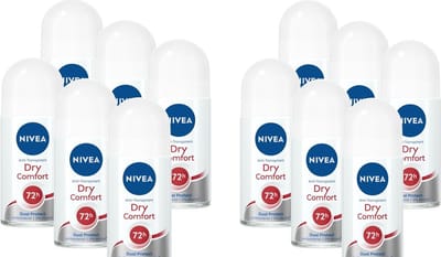 Nivea - Deodorant - Roller - Dry Comfort - 50ml x 12