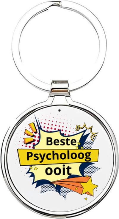 Akyol - beste psycholoog ooit Sleutelhanger - Psycholoog - de beste psycholoog - psycholoog - therapie - therapeut - hulpbieder - psychologe - cadeau voor een psycholoog - 4 x 7,5 CM
